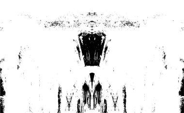 Siyah beyaz dokusunda sıkıntılı bir arka plan. soyut vektör illüstrasyonu.