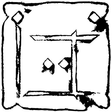 Soyut grunge monokrom arka planı. Vektör illüstrasyonu