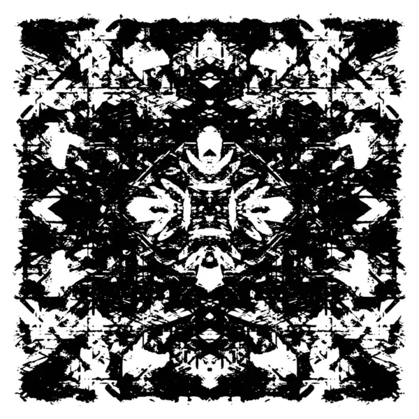 Farklı desenlere sahip soyut grunge arkaplanı, siyah ve beyaz 