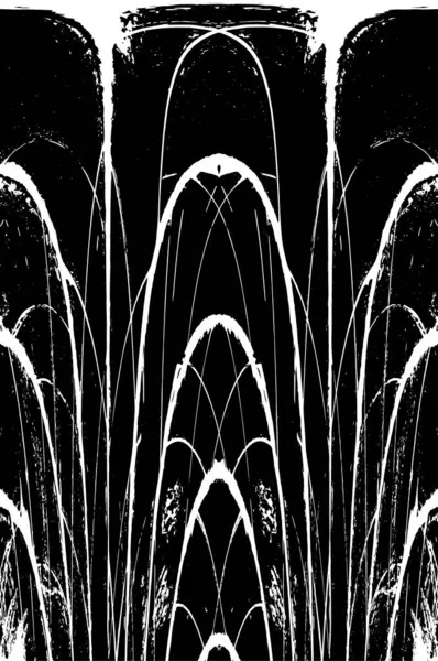 Grunge dikey olarak simetrik siyah beyaz doku. Tek renkli yıpranmış kaplama deseni. 