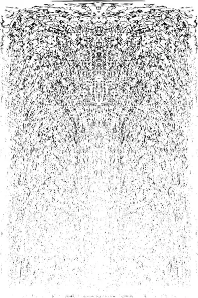 Grunge dikey olarak simetrik siyah beyaz doku. Tek renkli yıpranmış kaplama deseni. 