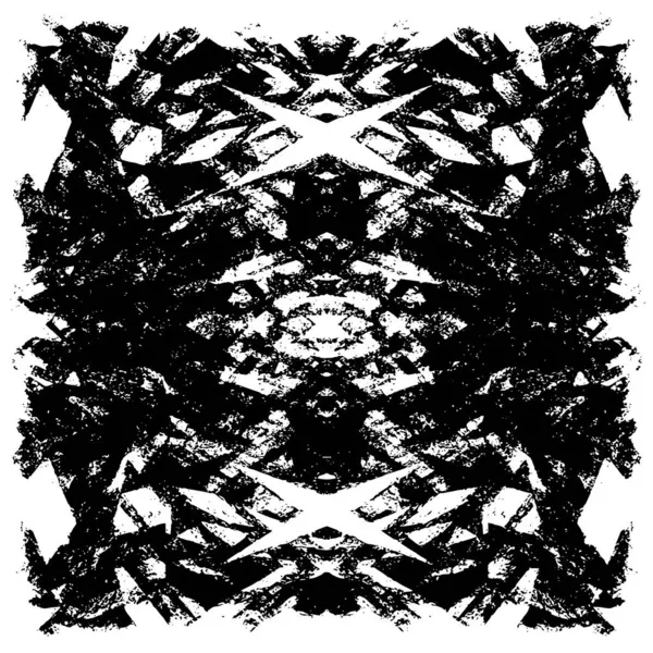 Siyah beyaz dokusunda sıkıntılı bir arka plan. soyut vektör illüstrasyonu.