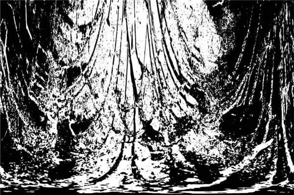 Siyah beyaz dokusunda sıkıntılı bir arka plan. soyut vektör illüstrasyonu.