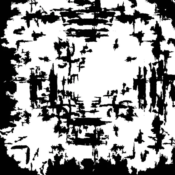 Siyah beyaz dokusunda sıkıntılı bir arka plan. soyut vektör illüstrasyonu.