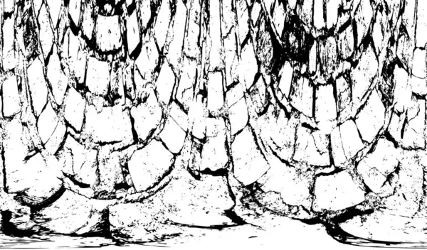 Beton siyah beyaz çatlaklar