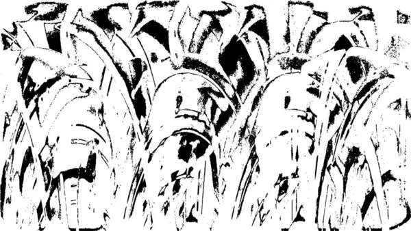 Siyah beyaz dokusunda sıkıntılı bir arka plan. soyut vektör illüstrasyonu.