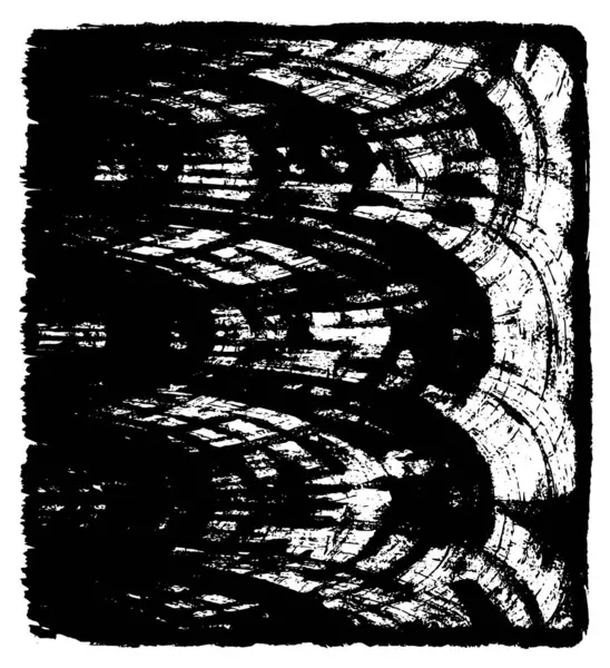 Абстрактный Гранж Монохромный Фон Векторная Иллюстрация — стоковый вектор