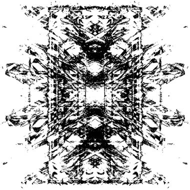 siyah ve beyaz soyut desenli tasarım