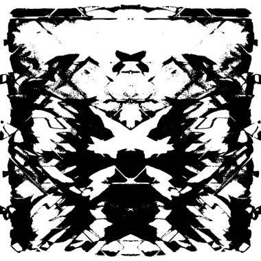 siyah ve beyaz soyut desenli tasarım