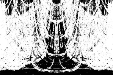 siyah ve beyaz soyut desenli tasarım