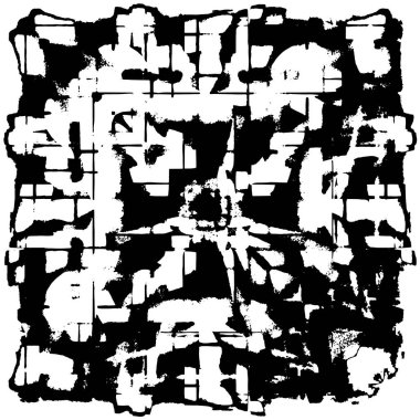 siyah ve beyaz soyut desenli tasarım