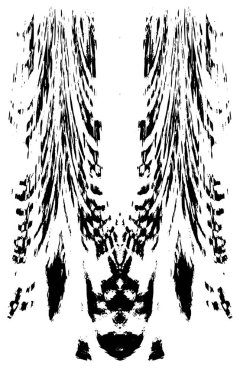 siyah ve beyaz soyut desenli tasarım