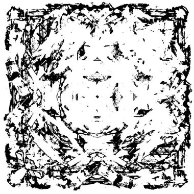 siyah ve beyaz soyut desenli tasarım