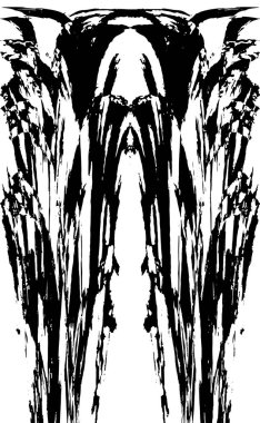 siyah ve beyaz soyut desenli tasarım