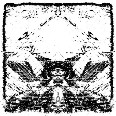 siyah ve beyaz soyut desenli tasarım