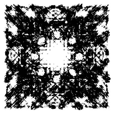 siyah ve beyaz soyut desenli tasarım