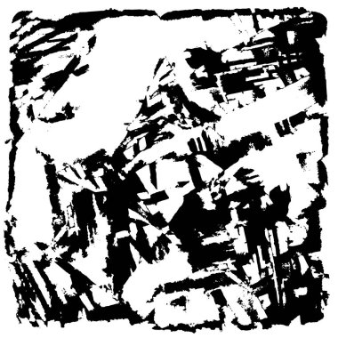 siyah ve beyaz soyut desenli tasarım