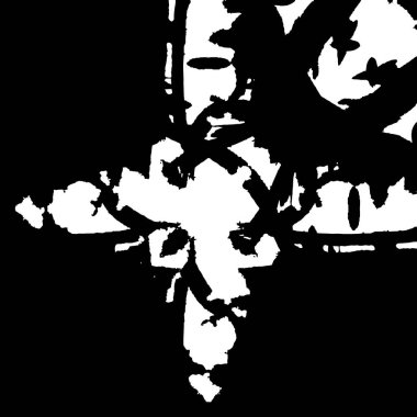 siyah ve beyaz soyut desenli tasarım