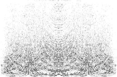 Grunge dikey olarak simetrik siyah beyaz doku. Tek renkli yıpranmış kaplama deseni. 