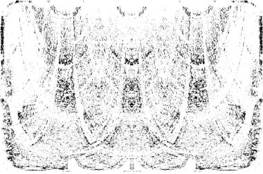 Grunge dikey olarak simetrik siyah beyaz doku. Tek renkli yıpranmış kaplama deseni. 