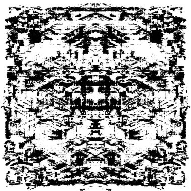 siyah ve beyaz soyut grunge arkaplan monokrom çizimi