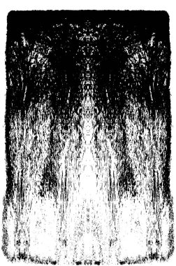 Grunge dikey olarak simetrik siyah beyaz doku. Tek renkli yıpranmış kaplama deseni. 