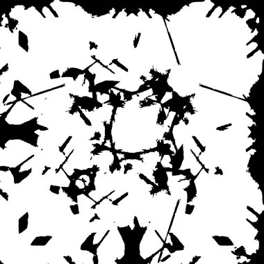 siyah ve beyaz soyut grunge arkaplan monokrom çizimi