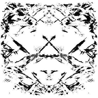 siyah ve beyaz soyut grunge arkaplan monokrom çizimi