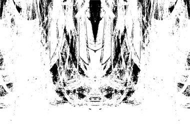 siyah ve beyaz soyut grunge arkaplan monokrom çizimi