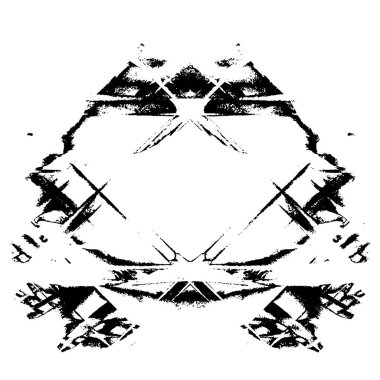 siyah ve beyaz soyut grunge arkaplan monokrom çizimi