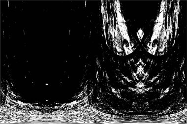 siyah ve beyaz soyut grunge arkaplan monokrom çizimi