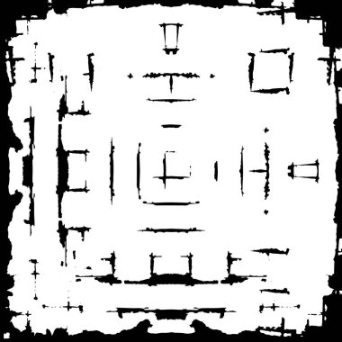 Tasarlanmış grunge dokusu - Vektör arkaplan pürüzlü yüzey dokusu