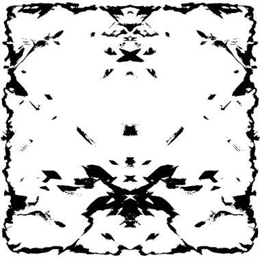 siyah ve beyaz soyut grunge arkaplan monokrom çizimi