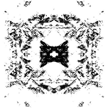 siyah ve beyaz soyut grunge arkaplan monokrom çizimi