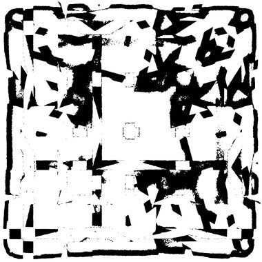 siyah ve beyaz soyut grunge arkaplan monokrom çizimi