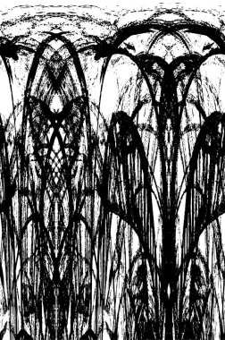 siyah ve beyaz soyut grunge arkaplan monokrom çizimi