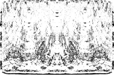 Grunge dikey olarak simetrik siyah beyaz doku. Tek renkli yıpranmış kaplama deseni. 