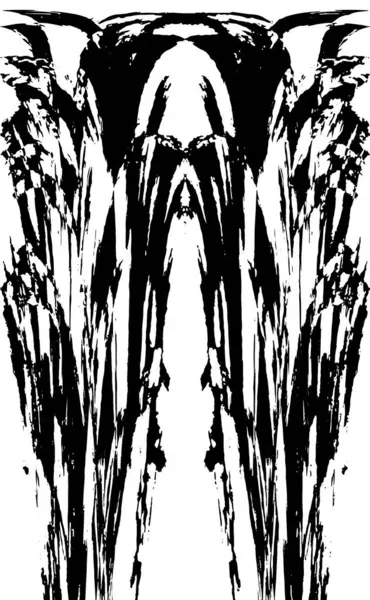 siyah ve beyaz soyut desenli tasarım