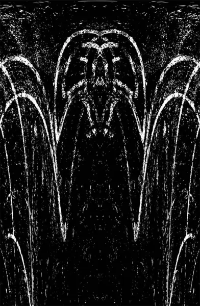 Grunge dikey olarak simetrik siyah beyaz doku. Tek renkli yıpranmış kaplama deseni. 