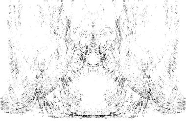 Grunge dikey olarak simetrik siyah beyaz doku. Tek renkli yıpranmış kaplama deseni. 