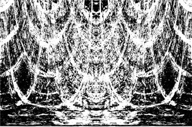 Grunge dokusu. Siyah ve beyaz kabataslak doku. imdat tasarımı