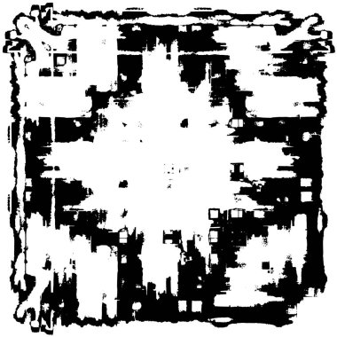 Grunge dokusu. Siyah ve beyaz kabataslak doku. imdat tasarımı