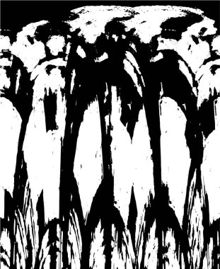 Grunge dokusu. Siyah ve beyaz kabataslak doku. imdat tasarımı