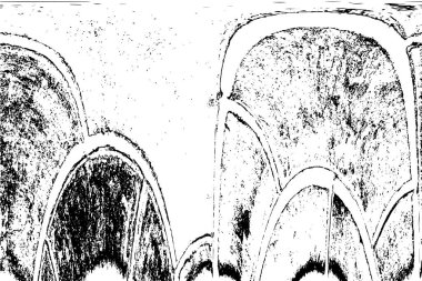 Grunge dokusu. Siyah ve beyaz kabataslak doku. imdat tasarımı