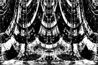 Grunge dokusu. Siyah ve beyaz kabataslak doku. imdat tasarımı