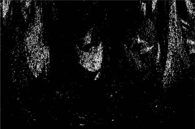 Çizik ve çatlaklarla dolu siyah beyaz bir arka plan. vektör dokusu. 