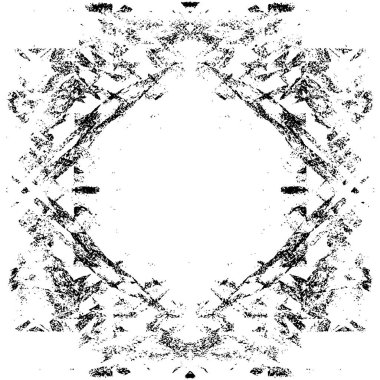 Çizik ve çatlaklarla dolu siyah beyaz bir arka plan. vektör dokusu. 