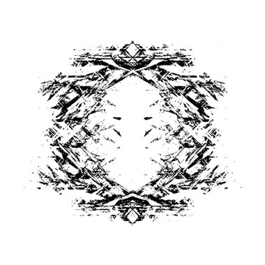 Çizik ve çatlaklarla dolu siyah beyaz bir arka plan. vektör dokusu. 