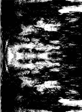 Çizik ve çatlaklarla dolu siyah beyaz bir arka plan. vektör dokusu. 