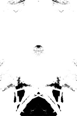 Çizik ve çatlaklarla dolu siyah beyaz bir arka plan. vektör dokusu. 